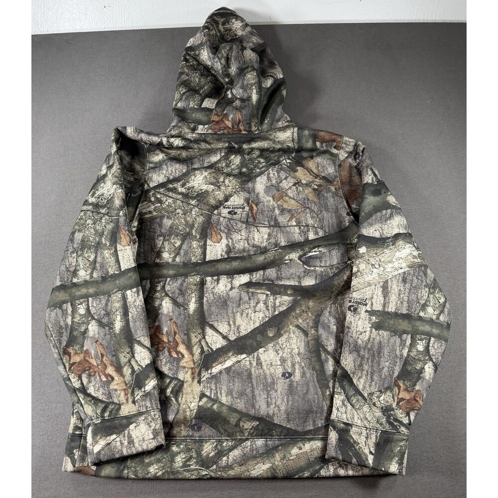 Under Armour Hoodie Mens Medium Mossy Oak Treestand Camo Pullover Sweatshirt - Picture 2 of 8